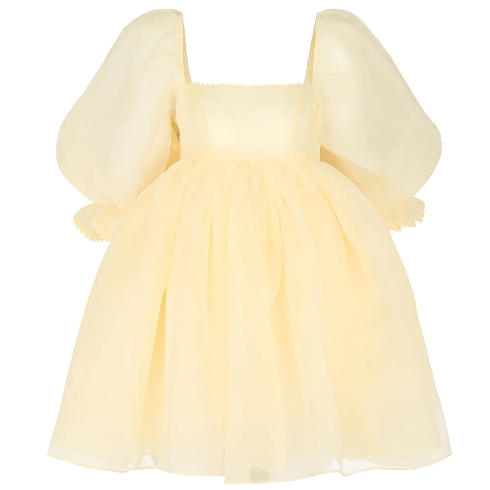 Selkie The Cream Puff Dress in Baby Banana